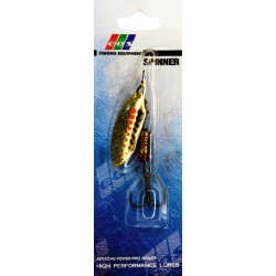 Блешня на хижу рибу, обертова, EOS S150022, вага 7г, колір GS151020